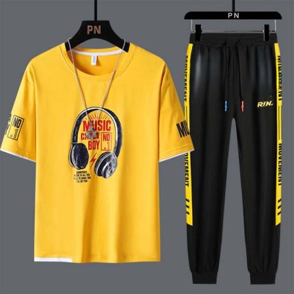 Trendy Mash T-Shirt Trouser Combo
